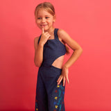 Aegean Flower 2 Piece Denim Jumpsuit
