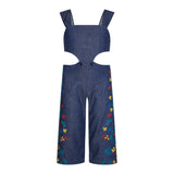 Aegean Flower 2 Piece Denim Jumpsuit