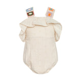 Coconut Milk Golden Dots Romper