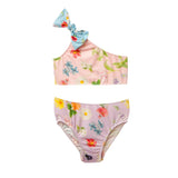 Candy Flower One Shoulder Floral Bikini
