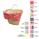 Summer Gems Beach Basket Bag