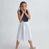 Lemon Sorbet 2 Piece Embroidery & Denim Dress