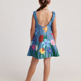 Botanical A Line Flower Dress
