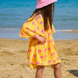 Short Pink Palms Kaftan