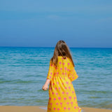Long Pink Palms Kaftan