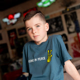 Blue Peaceful Alien T-Shirt