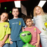 Blue Peaceful Alien T-Shirt