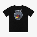 Black Wash Hippo T-Shirt