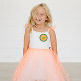 Smile Frill Dress - Orange