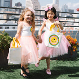 Smile Frill Dress - Orange