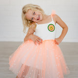 Smile Frill Dress - Orange