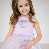 Pearl Tutu Dress - Purple