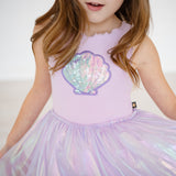 Pearl Tutu Dress - Purple