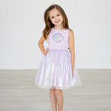 Pearl Tutu Dress - Purple