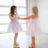 Pearl Tutu Dress - Purple