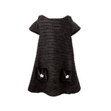 Dalhia Tweed A Line Dress Kid - Black