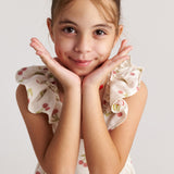 Summer Tart Ruffle Dress - Ecru