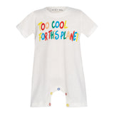 Cool Rainbow Faces Baby Playsuit