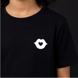 Heart Lips Tee - Midnight