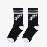 Lucky Black Skate Socks